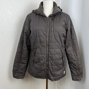 Carhartt Jacket Womens Small Dark Shale Amoret‎ Quilted Flannel Lined Gorpcore
